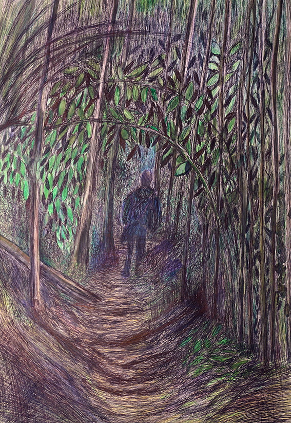 Way in the Forest 50x70cm