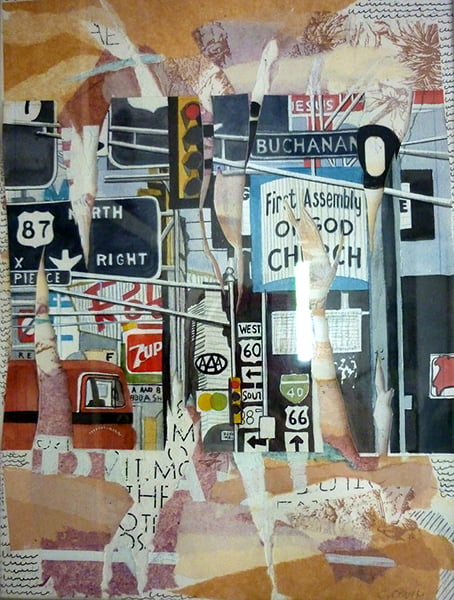 Street 24x32cm - collage